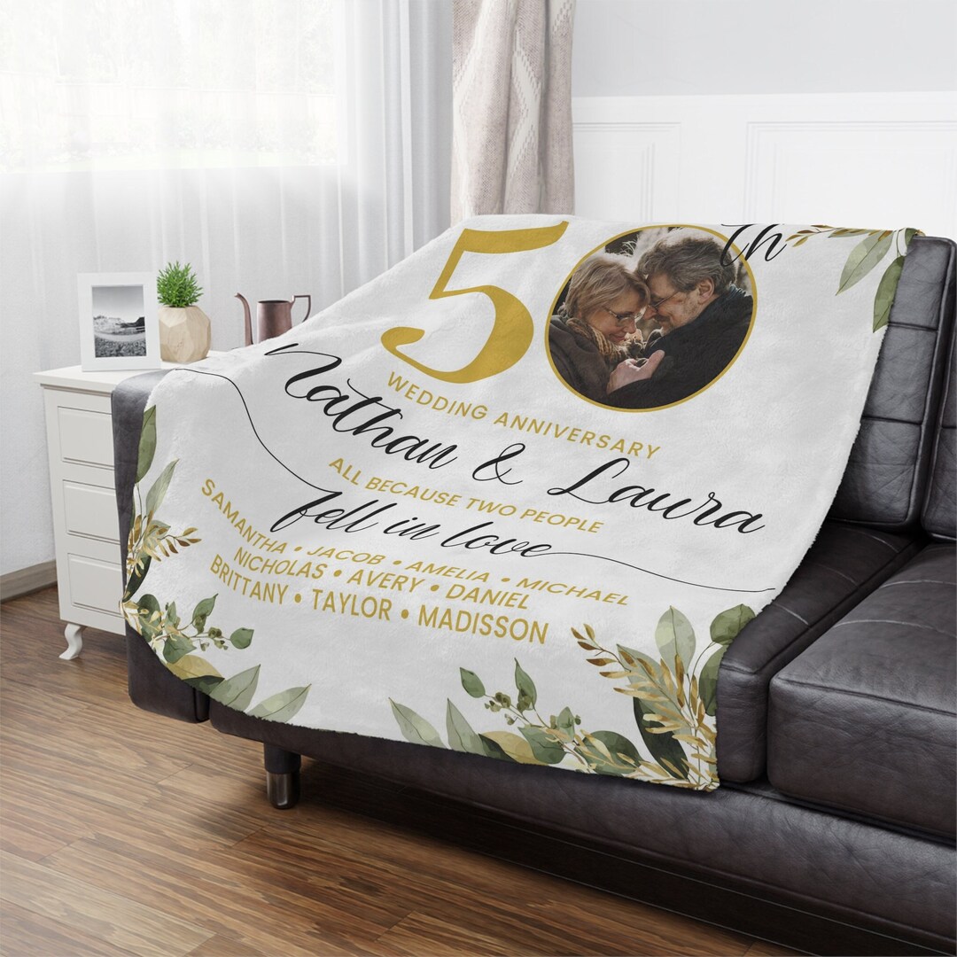 Manta personalizada para el aniversario, manta con foto de