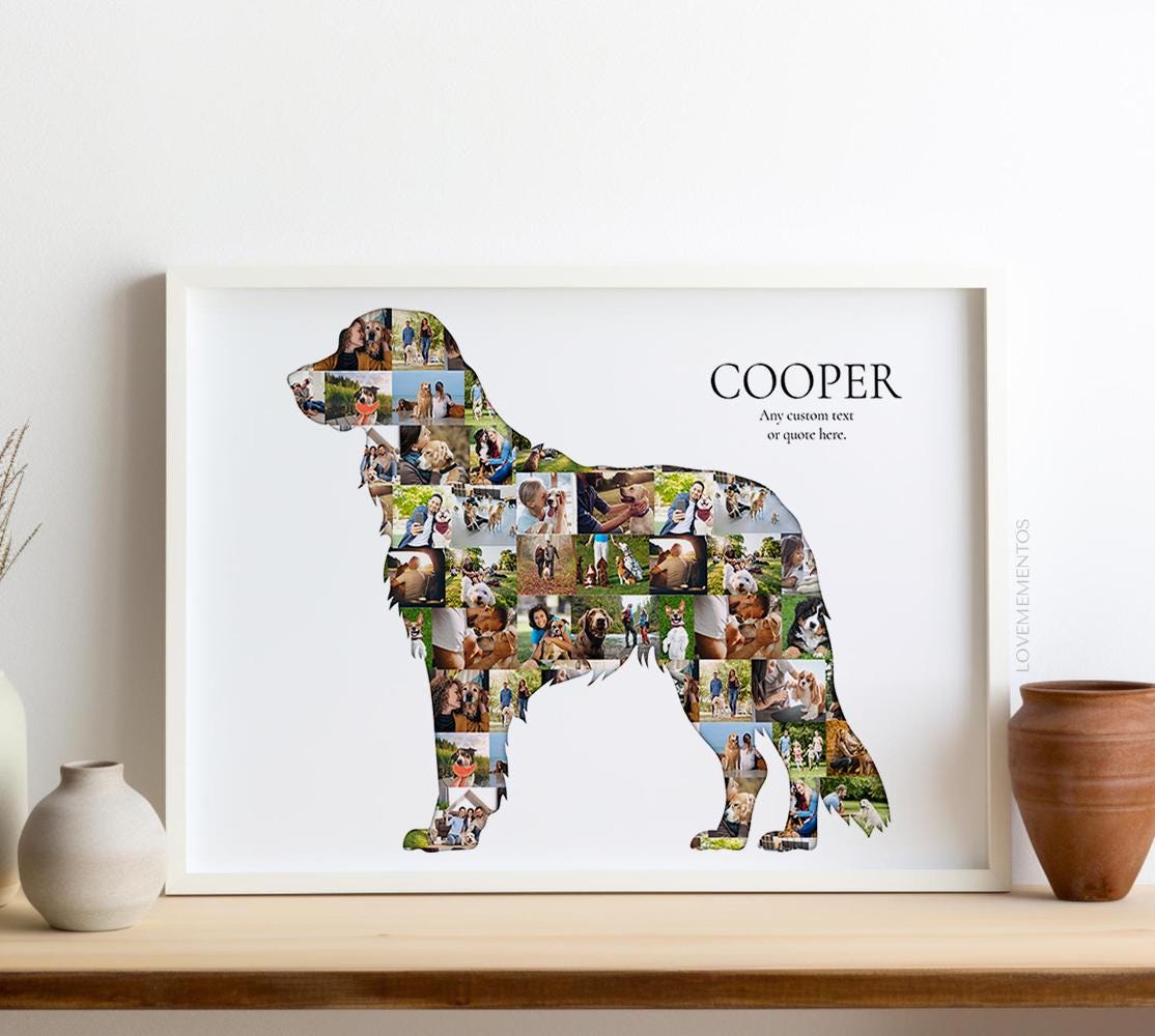 Golden Retriever Custom Photo Gift, Golden retriever owner lover gifts, Golden Retriever Print Ornament Birthday, Dog Loss Memorial Sympathy