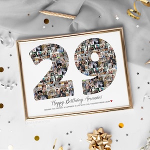 29e verjaardagscadeau, 29e verjaardagsdecoratie, 29e verjaardag fotocollage, 29e verjaardagsuitnodiging, 29e verjaardagskaart, 29e verjaardag banner