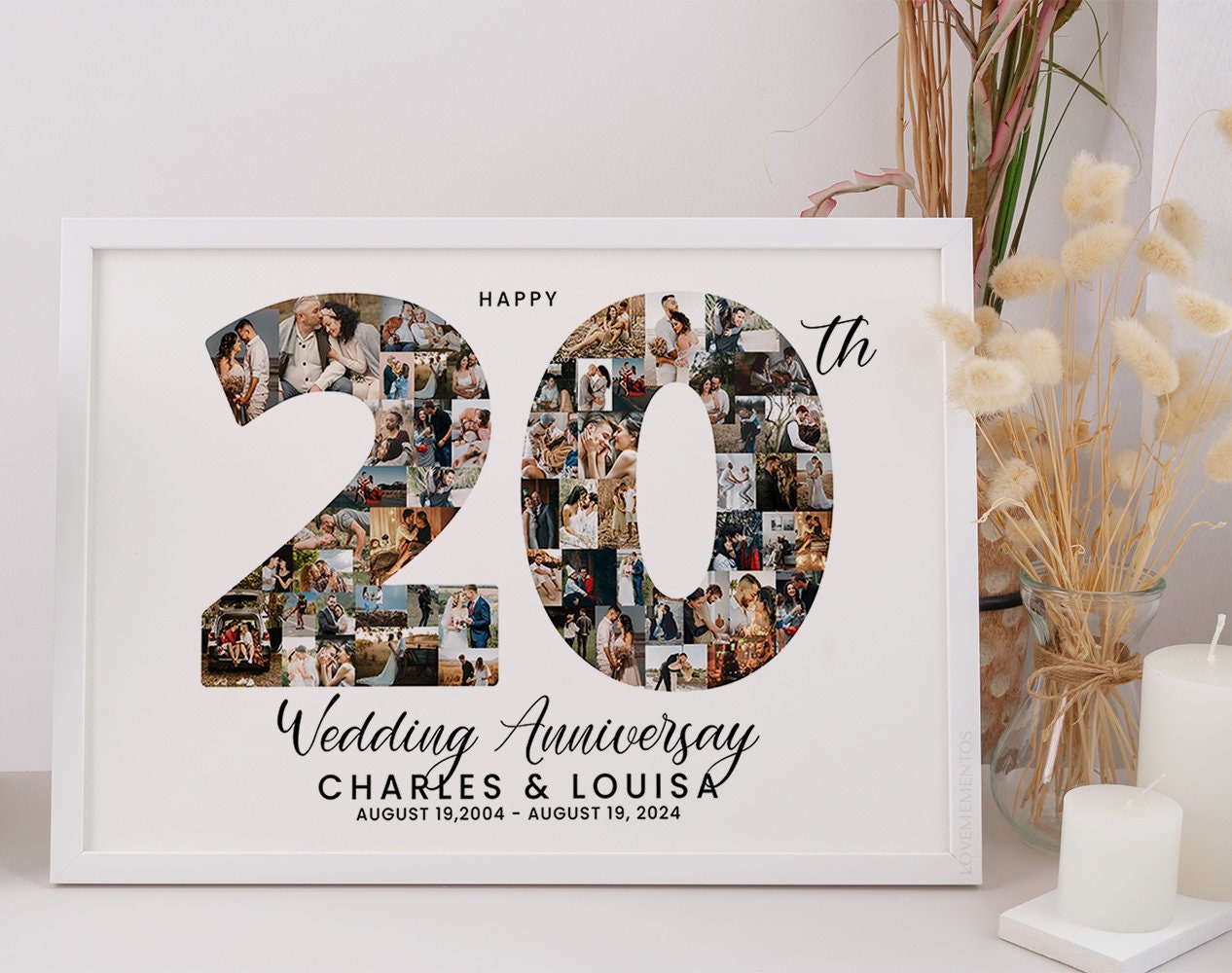 20th Anniversary Gift for Couples, 20th Anniversary Gift for Mom