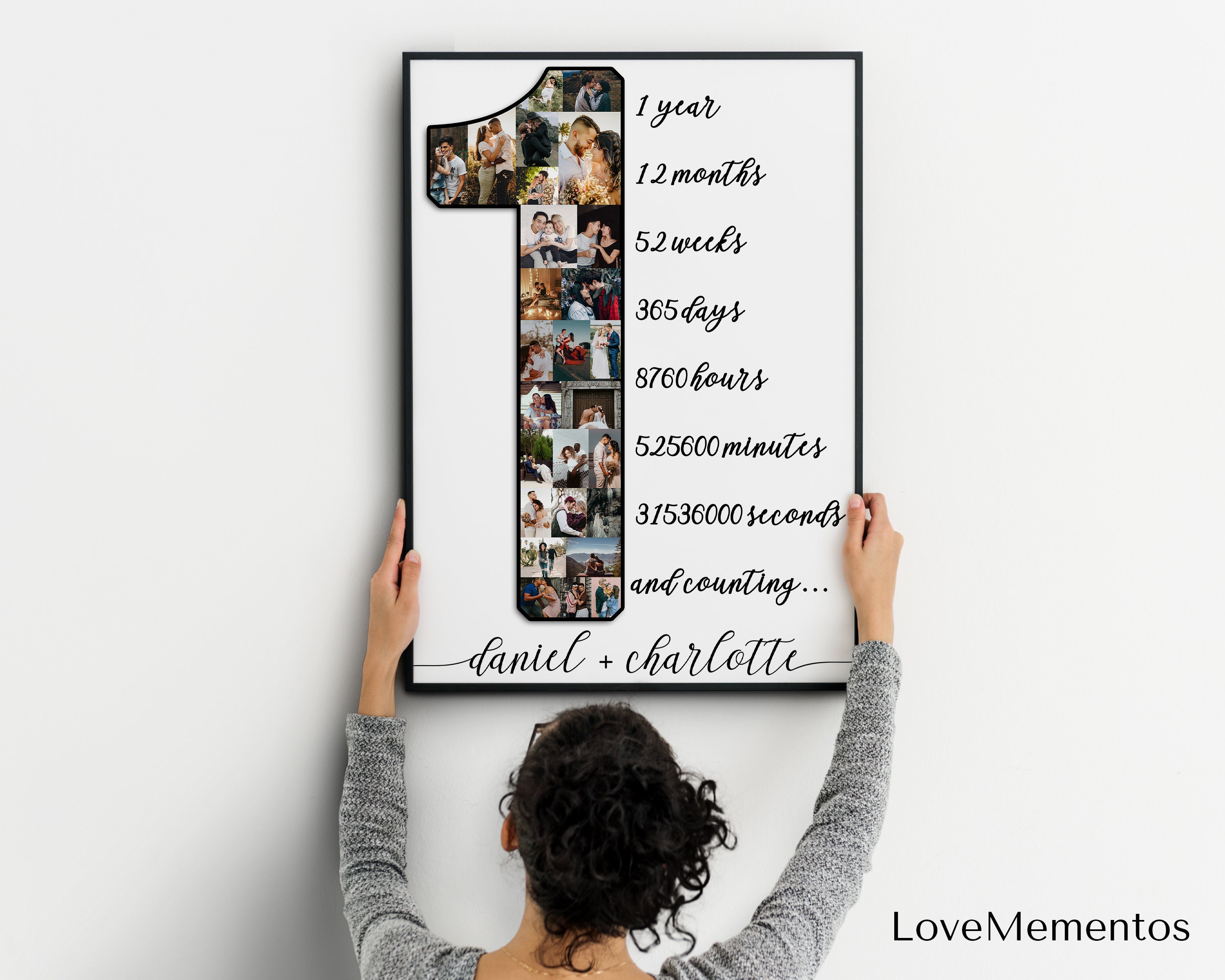 Regalo de aniversario de 1 año para el novio Regalo de | Etsy