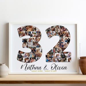 32nd Anniversary Gift for Him Her, 32 years wedding anniversary gift for husband wife, 32 years of marriage gift for men women couples svg