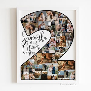 2 year anniversary gift for him, Second Anniversary Gift for Husband, Two year Anniversary Gift for Boyfriend, 2nd year anniversary Collage