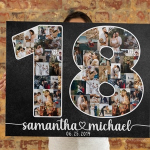 Regalo del 18.º aniversario para el esposo, regalo del 18.º aniversario para la esposa, regalo del 18.º aniversario de bodas para él, sus parejas, padres, porcelana