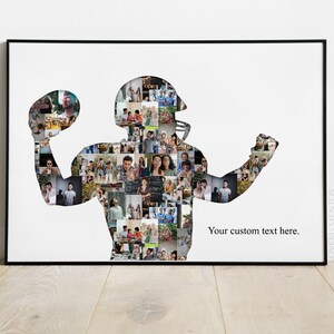 Football Coach gift, American football Lover Gift, Personalized Football Gift for Players Photo Collage, Football Gifts for Boys Son Men image 6