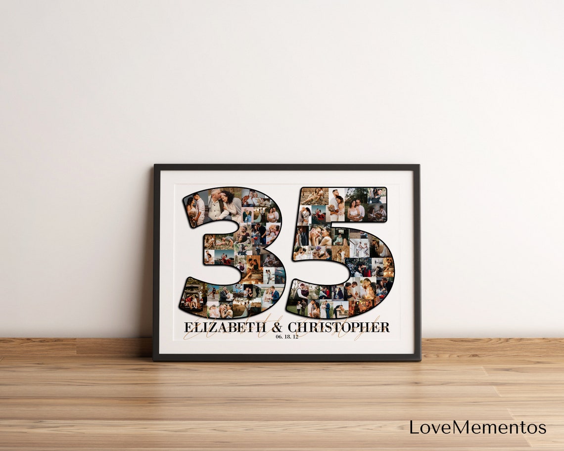 35th Wedding Anniversary Gift For Parents 35 Years Etsy