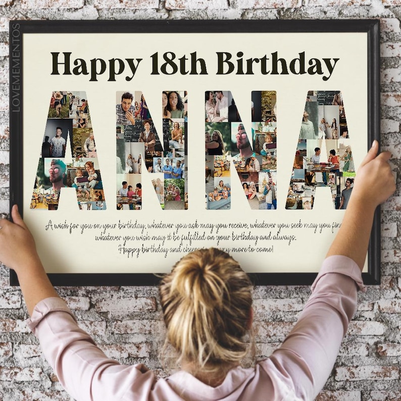 18th Birthday Decorations, 18th Birthday Photo Collage, 18th Birthday