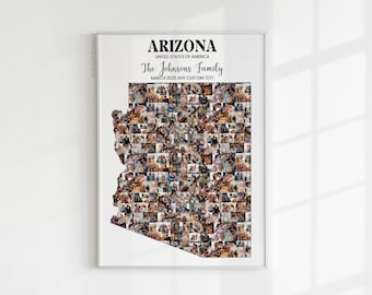 Arizona Map Art Photo Collage, Arizona Travel Memories, Arizona Vacation Picture, Arizona Adventure Prints, Arizona Gifts poster Tshirt svg