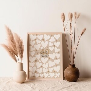 40th Birthday Gift, 40 Reasons We Love You Guestbook, 40th Birthday decorations, 40 things we love about you, 40th Birthday Poster Men Women image 3