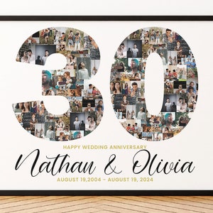 Canvas Prints 3rd Anniversary Gift For Him Canvas Print 30th