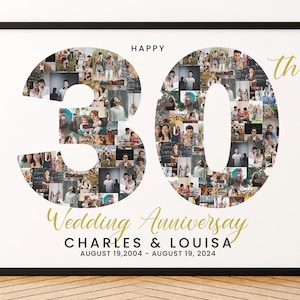 30th Anniversary Gift for Husband, 30th Wedding Anniversary Gift for Parents, 30 years anniversary gift for couples, wife anniversary gift