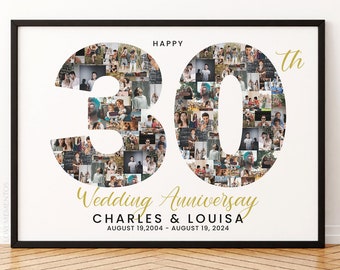 30th Anniversary Gift for Husband, 30th Wedding Anniversary Gift for Parents, 30 years anniversary gift for couples, wife anniversary gift