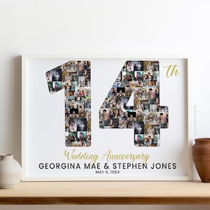 14° regalo di anniversario per lui e lei, 14° regalo di anniversario di matrimonio per coppie immagine svg, 14° regalo di anniversario per marito e moglie