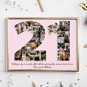 21st birthday gift for her, 21st birthday gift for him,  21 birthday decoration banner, gift for boyfriend sister bestfriend men women 21st