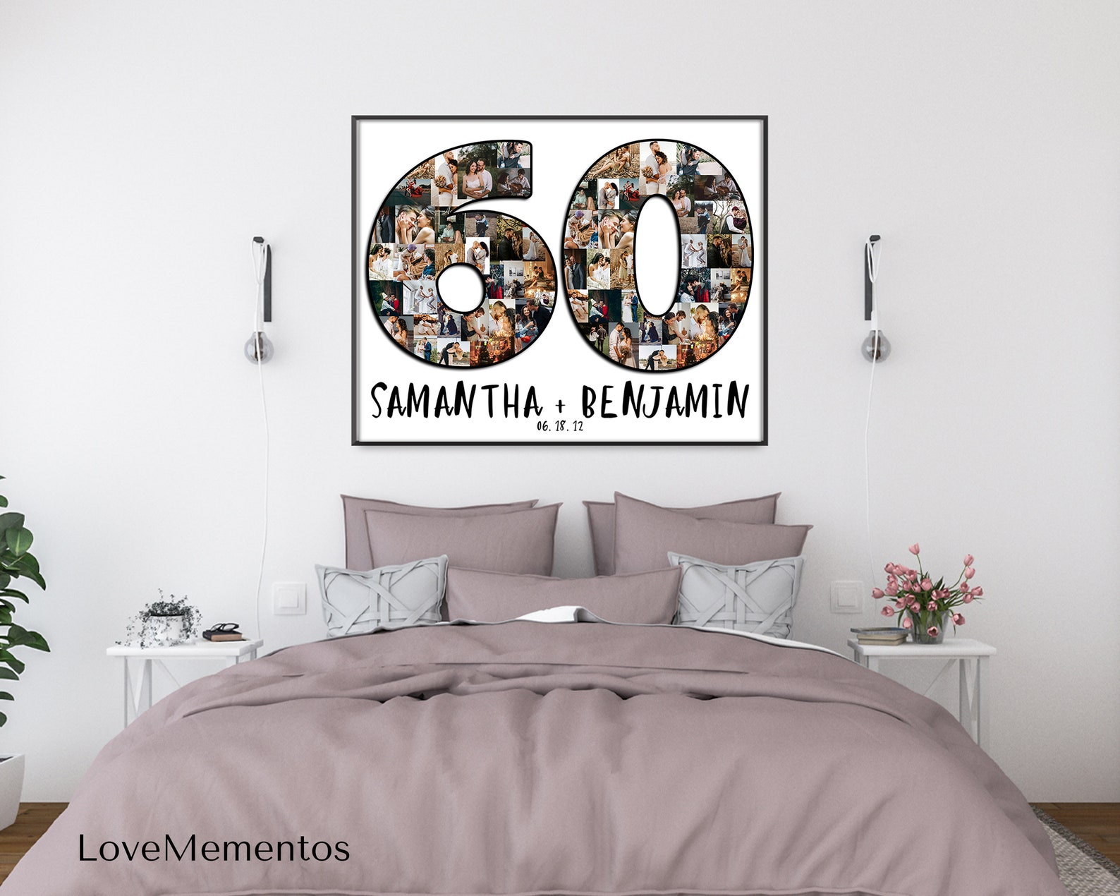 60 Years Wedding Anniversary Gifts for Parents 60th Etsy