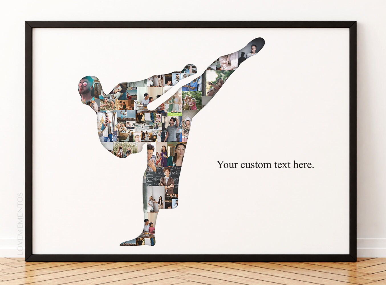 Karate-Geschenke, personalisierte Karate-Trainer-Geschenkideen, Karate-Kindergeschenk, Karate-Mädchen, Kampfkunst-Enthusiasten, Karatelehrer-Foto-Collage