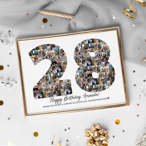 28. Geburtstag Geschenk, 28. Geburtstag Dekoration, 28. Geburtstag Foto Collage, 28. Geburtstag Einladung, 28. Geburtstagskarte, 28. Geburtstag Shirt
