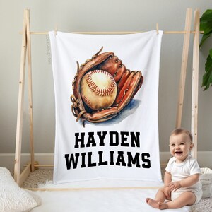 Baseball baby blanket sale