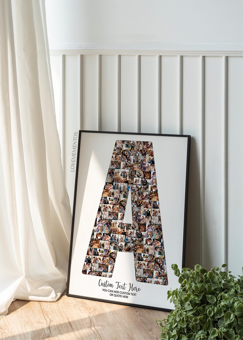 Collage Lettering A Custom Letter A Photo Collage, Letter A Picture Montage, Letter A Wall ...