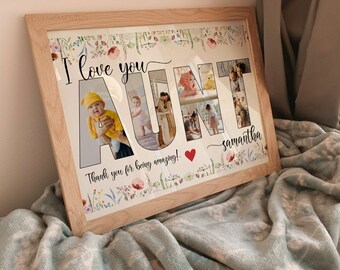 Aunt Gift from Niece Nephew , Personalized Auntie Gifts, Aunt Birthday Gift, Custom Aunt Photo Collage, Best Aunt Ever, Mother's Day Aunty