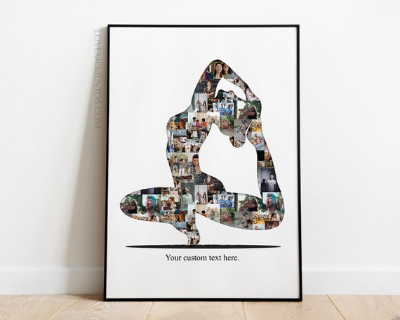 Yoga Yogi Gift, Yoga Instructor Gift, Yoga Teacher Birthday Greeting Card Photo Collage, Yoga Mom, Yoga Lover, Meditation Yoga Photo Gift