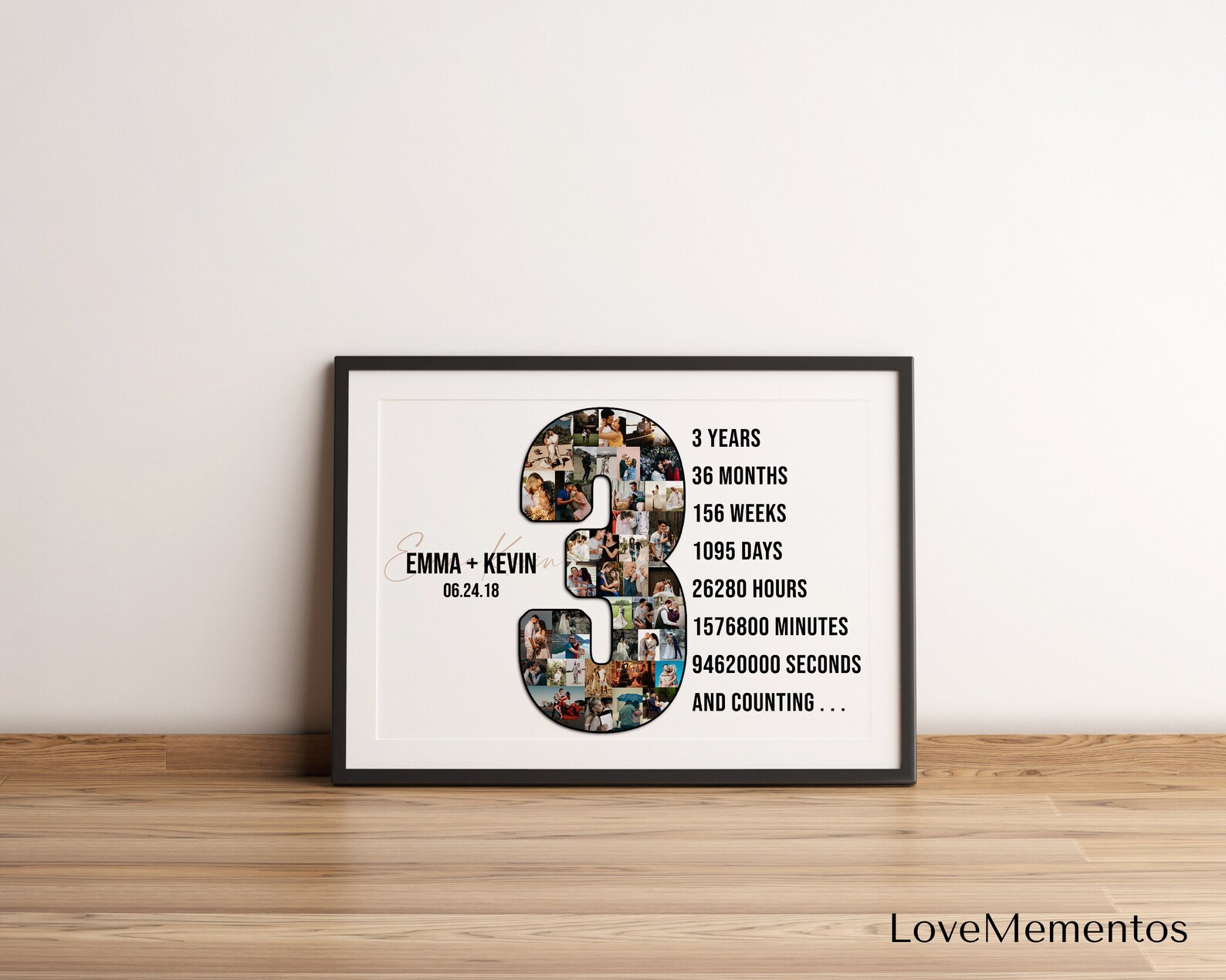 3 Year Wedding Anniversary Gift For Him 3rd Anniversary Gift Etsy