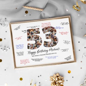 53er Geburtstag Dekoration Gästebuch Schild, 53er Geburtstag Geschenk Männer Frauen, 53er Geburtstagsparty Einladung Poster, 53er Geburtstagskarte Für Ihn Sie