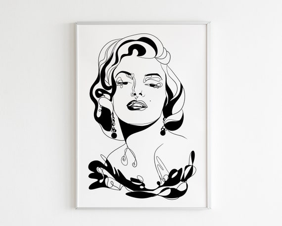 Marilyn Monroe Wall Art Poster Fashion Wall Decor Vogue Wall