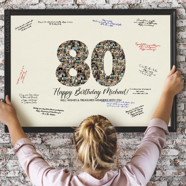 80th Birthday Card Invite Etsy