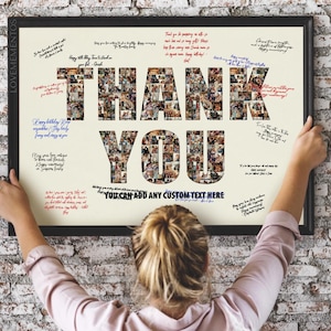 Thank You Photo Collage, Retirement Gift for Boss, Farewell Gift for Coworker, Colleague Moving Away Going Away Gift, Boss Leaving,  Goodbye