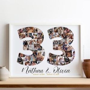 33e verjaardagscadeau voor hem, haar, 33 jaar huwelijksverjaardagscadeau voor man vrouw, 33 jaar huwelijkscadeau voor ouders paren svg