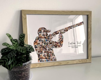 Trapshooting Hunting, Clay Shooting Photo Collage, Clay Shooting Hunting, trapshooting svg png, Skeet Shooting, Sport shooting birthday gift