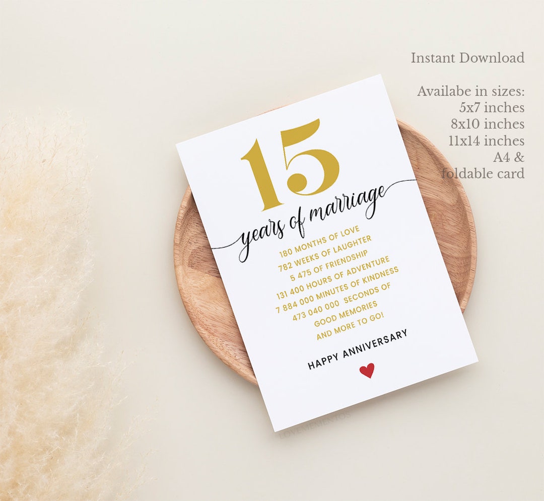 30th Anniversary Card Printable 30 Years Wedding Anniversary - Etsy
