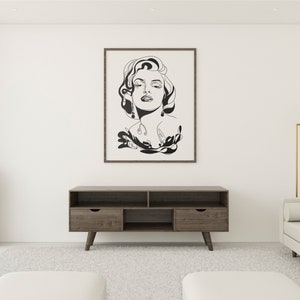 Marilyn Monroe Wall Art Poster Fashion Wall Decor Vogue Wall - Etsy