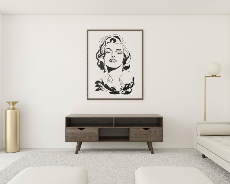 Marilyn Monroe Wall Art Poster Fashion Wall Decor Vogue Wall - Etsy