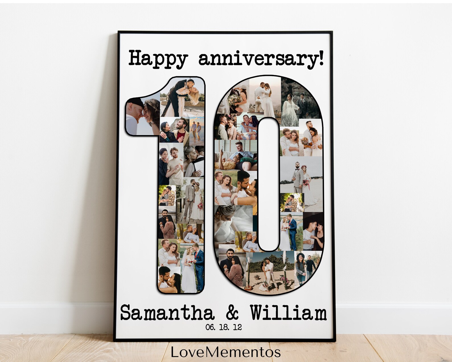 Custom 10 Years Wedding Anniversary Gift for Husband Tin Etsy