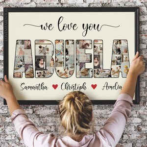 Regalo de San Valentín para abuela, regalo de San Valentín para abuela, regalo del día de San Valentín para abuelita de niños, nietos, nietas, nietos y nietos