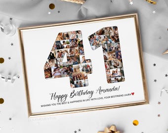 Banner Personalizado De Feliz Cumpleaños Número 21 Con Purpurina Dorada