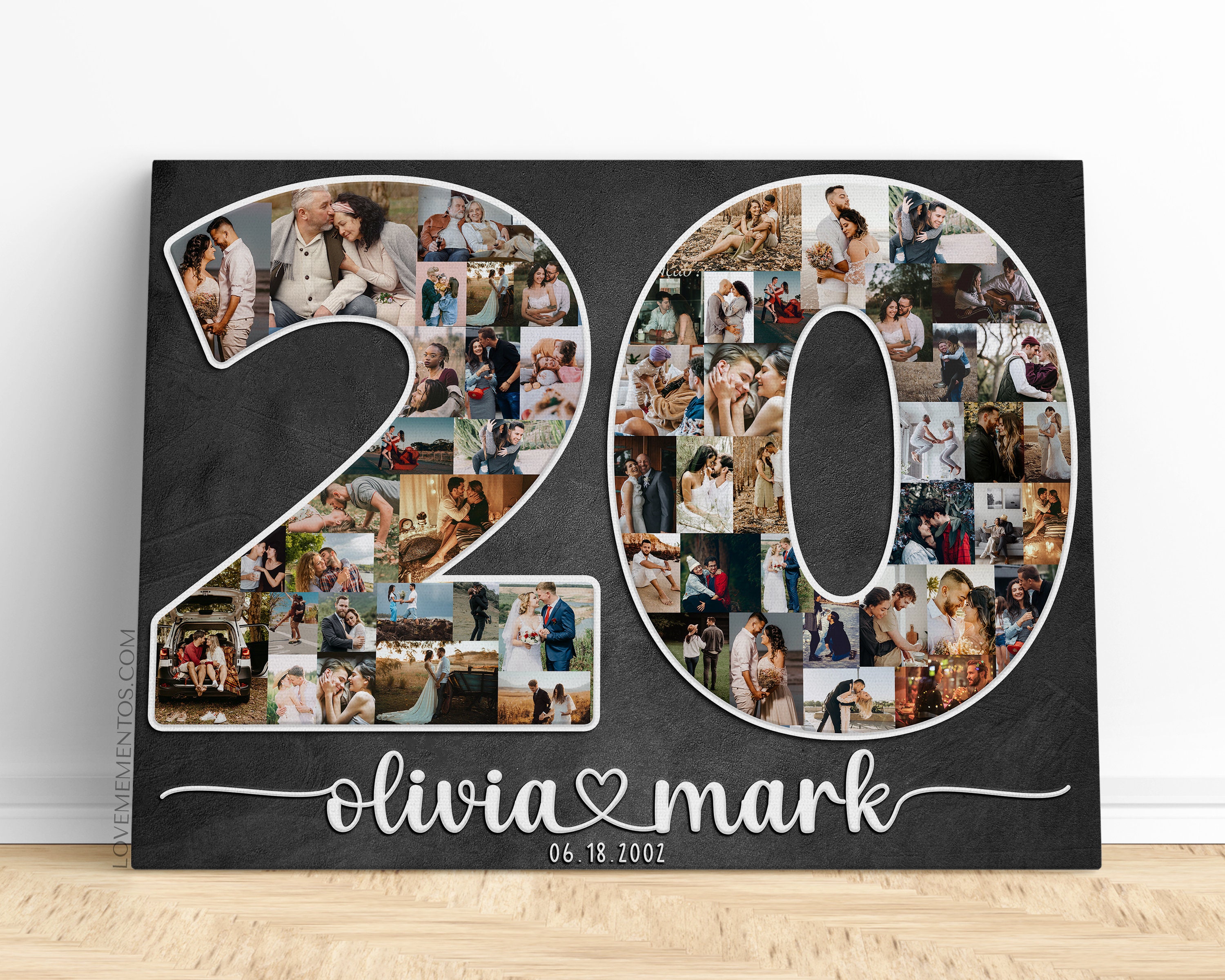 20 Year Anniversary Gift for Husband or Wife, 20th Wedding