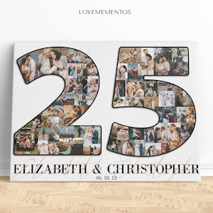 25th Anniversary Gift for Husband , 25 years wedding anniversary gift for couples, 25 year wife Silver Wedding anniversary, 25 years married