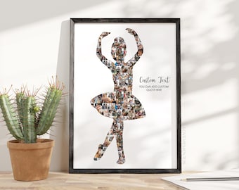Ballett Geschenke, Ballerina Geschenk, Balletttänzer, schwarze Ballerina, Kinder Ballerina, Ballettlehrer, druckbare Ballerina PNG SVG Geburtstag Poster