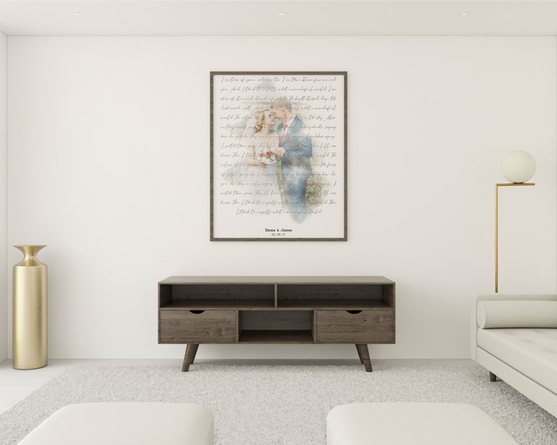 song lyrics print anniversary gift for parents 6th wedding anniversary gift for him song lyrics wall art Cotton anniversary gift for him
