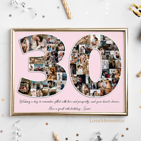 30. Geburtstag Geschenkset - Medaille Mit Karte Und Umschlag