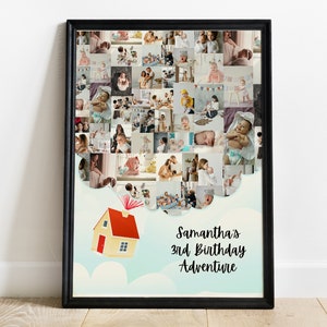 Décorations de fête pour 3e anniversaire, 3e anniversaire cadeau garçon fille, aventure de 3e année, collage pour 3e anniversaire fille fils, 3e carte d'anniversaire svg