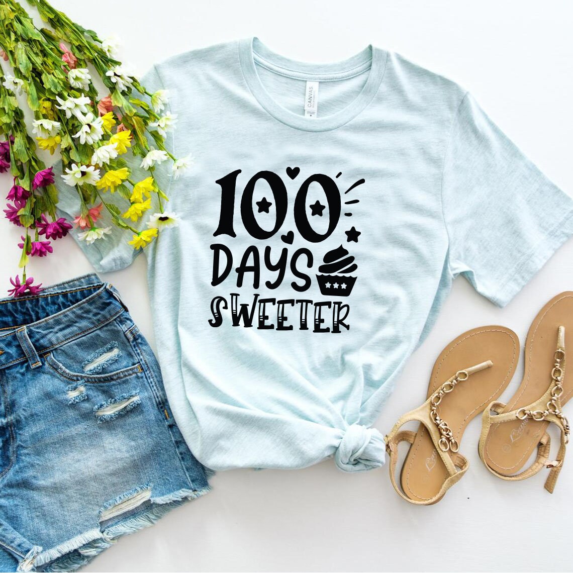 100 Days Sweeter SVG 100 Days Of School Svg School Svg | Etsy