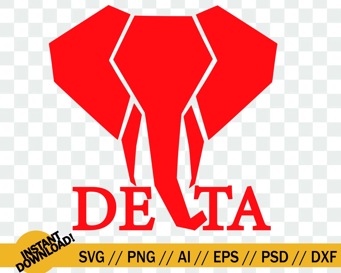 Delta Sigma Theta Elephant svg Delta Elephant svg 1913 svg | Etsy