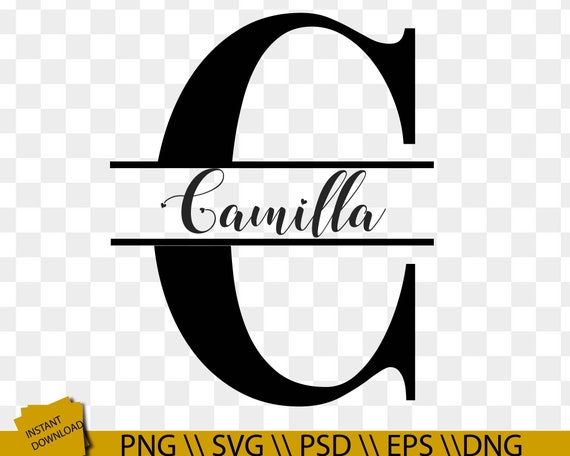 Download Split Monogram Alphabet Svg Digital Download For Silhoutte Cricurt