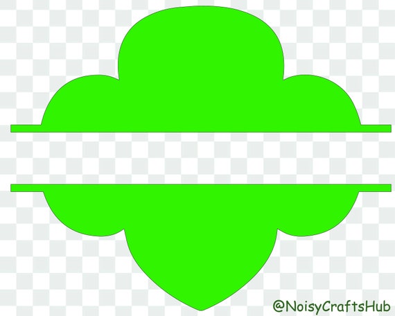 Split Trefoil svg Girl Scout Svg File Instant Download | Etsy