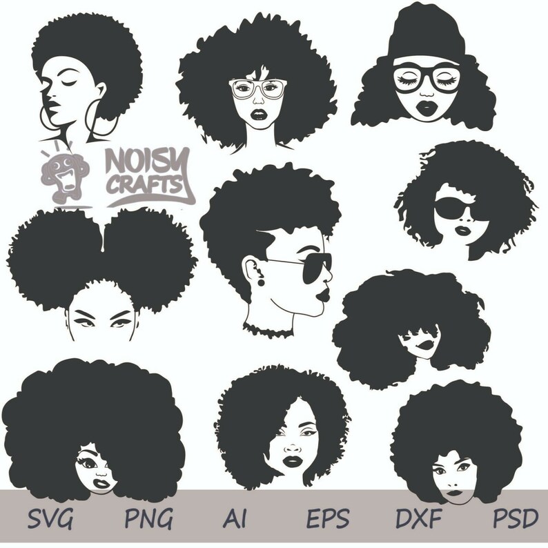 Download Afro woman svg Bundle Afro girl svg Strong woman svg eps ...