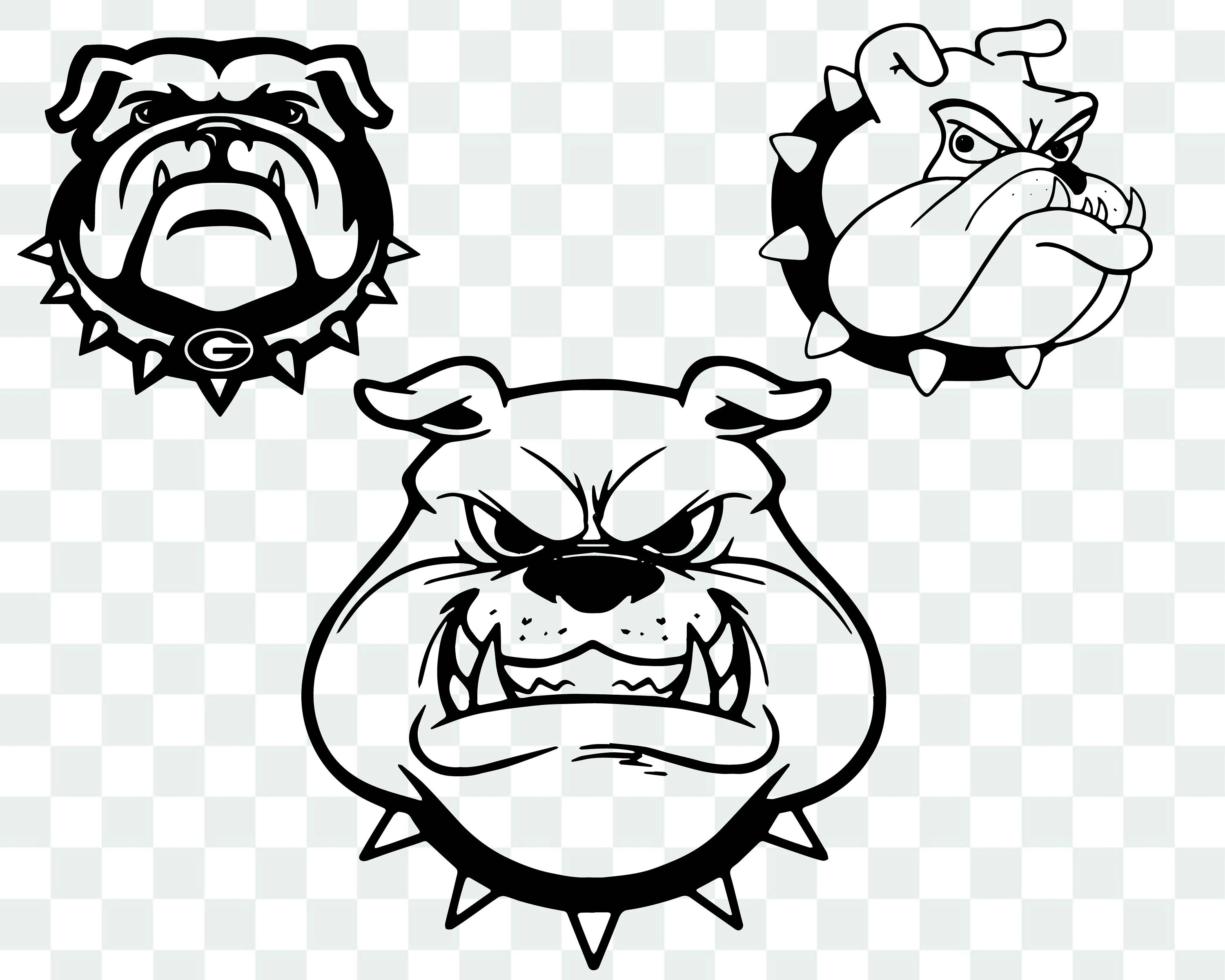 Bulldog SVG Bundle Bull dog svg Bulldog Logo svg Cricut | Etsy